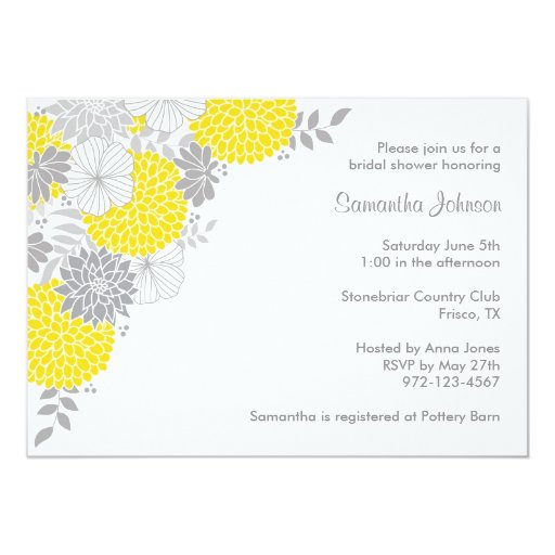 Gray Bridal Shower Invitations 10