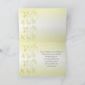 Yellow and Gray Floral Thank You Card (Inside)