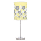 Yellow and Gray Flower Table Lamp (Back)