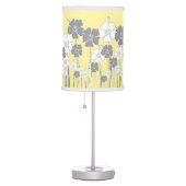 Yellow and Gray Flower Table Lamp (Right)