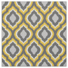 Yellow and Gray Ikat Moroccan