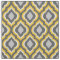 Yellow and Gray Ikat Moroccan
