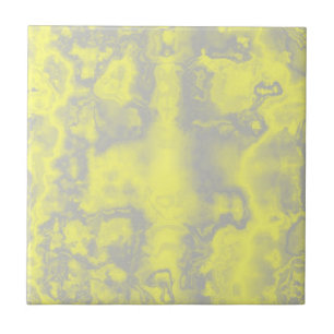 Yellow and gray marble ceramic tile