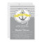 Yellow and Gray Nautical Baby Shower Invitation