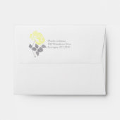 Yellow and Gray Return Address Envelope A2 (Back (Top Flap))
