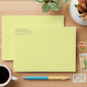 Yellow and Gray Return Address Envelope A7 (Desk)