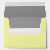 Yellow and Gray Return Address Envelope A7 (Back (Bottom))