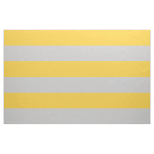Yellow and Gray Wide Stripes Large Scale Fabric