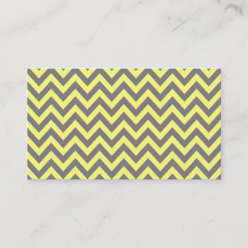 Customizable Yellow and Gray Zigzag Business Card