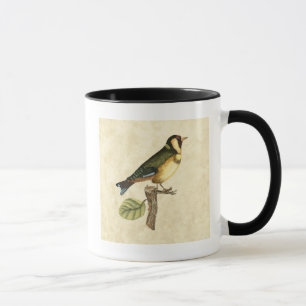Yellow and Green Bird Perched on a Little Branch Mug