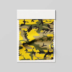 Yellow and Green Camouflage, Military, Army Fabric