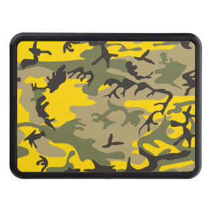 Yellow and Green Camouflage, Military, Army Hitch Cover