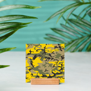 Yellow and Green Camouflage, Military, Army Holder