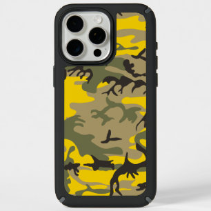 Yellow and Green Camouflage, Military, Army iPhone 15 Pro Max Case