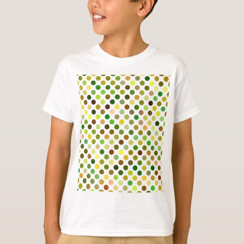 Yellow and Green Dots T_Shirt