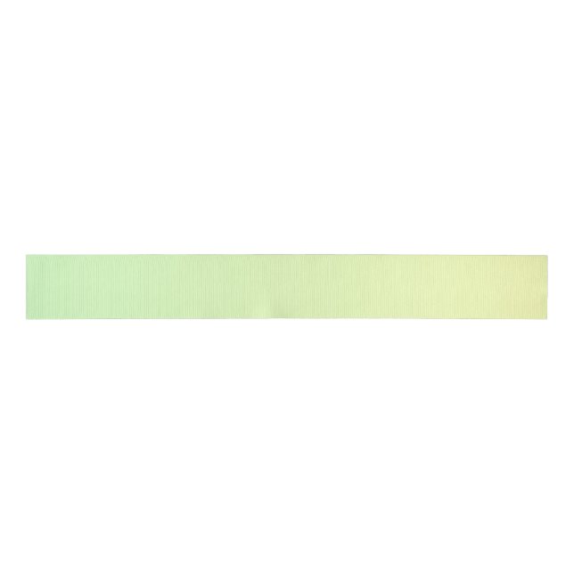 Yellow and Green Gradient Grosgrain Ribbon (Front)