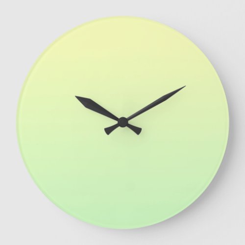 Yellow and Green Gradient Large Clock