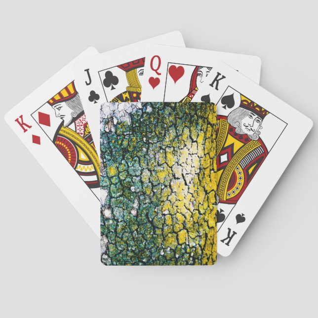 Yellow and Green Nature Classic Playing Cards (Back)