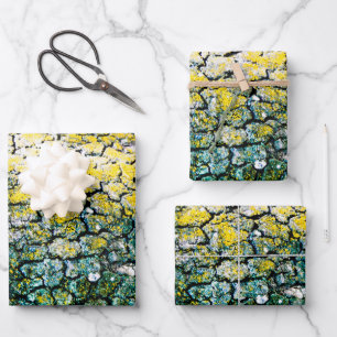 Yellow and Green Nature Wrapping Paper Sheets