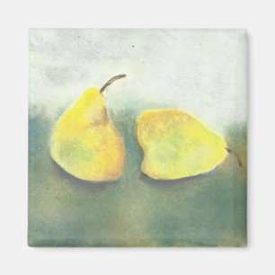 Yellow and Green Pears Magnet