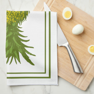 Yellow and Green Pineapple Kitchen Towels