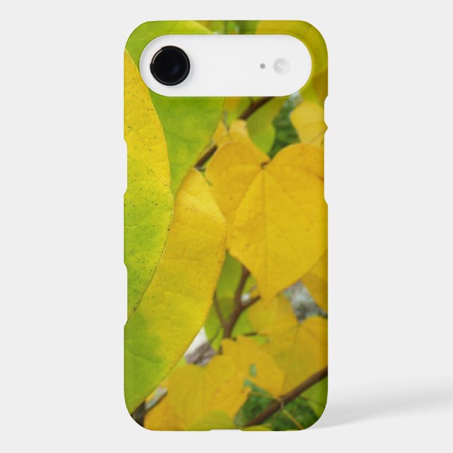 Yellow and Green Redbud Leaves Case-Mate iPhone Case (Back)
