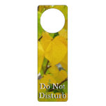 Yellow and Green Redbud Leaves Door Hanger