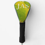 Yellow and Green Redbud Leaves Golf Head Cover