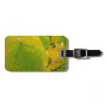Yellow and Green Redbud Leaves Luggage Tag