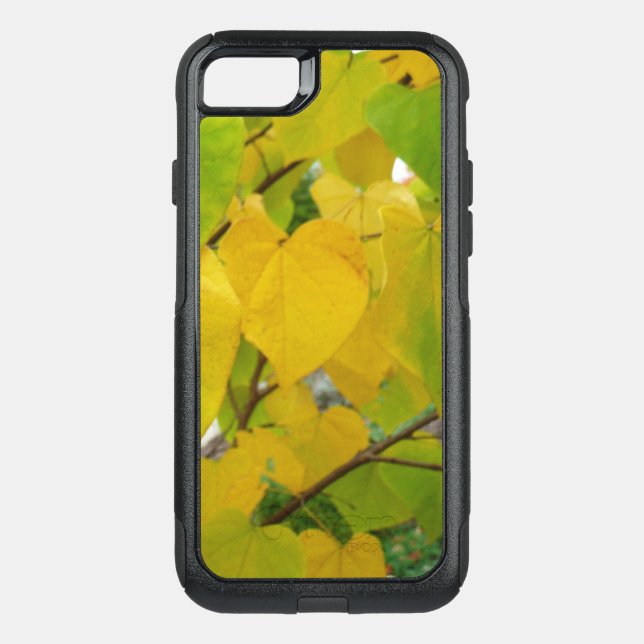 Yellow and Green Redbud Leaves Otterbox iPhone Case (Back)
