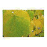 Yellow and Green Redbud Leaves Placemat