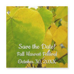 Yellow and Green Redbud Leaves Save the Date