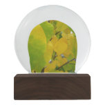 Yellow and Green Redbud Leaves Snow Globe