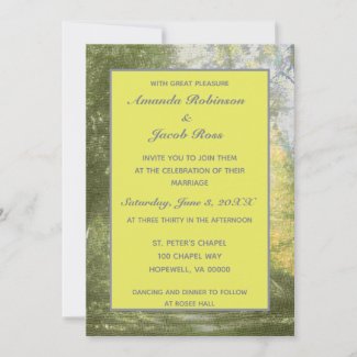 Yellow and Green rustic forest scenery