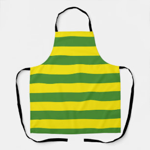 Yellow and Green Stripes Apron