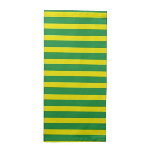 Yellow and Green Stripes Cloth Napkin