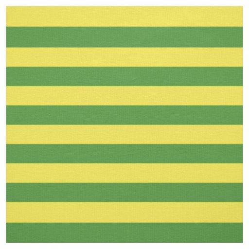 Yellow and Green Stripes Fabric