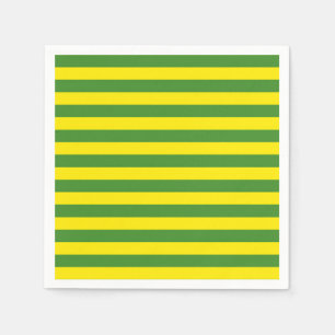 Yellow and Green Stripes Napkins