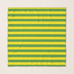 Yellow and Green Stripes Scarf<br><div class="desc">Yellow and Green horizontal Stripes lines seamless repeat Pattern Design Background Print</div>
