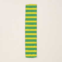 Yellow and Green Stripes Scarf