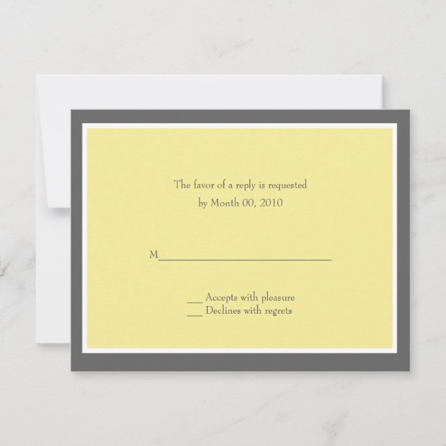 Yellow and Grey Reply cards (Front)