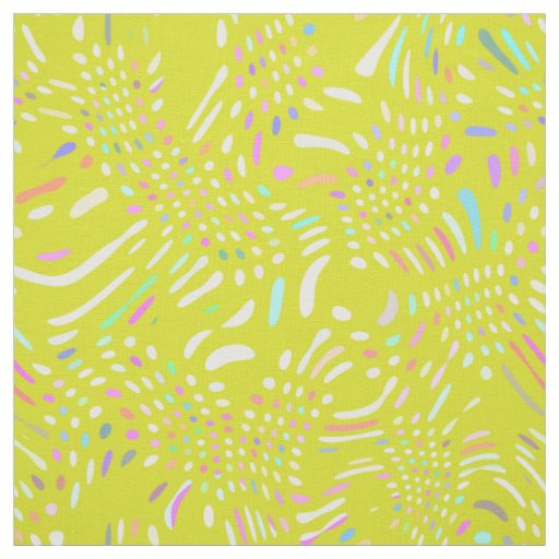 Yellow and Lavendar Collection - Squiggles & Dots Fabric
