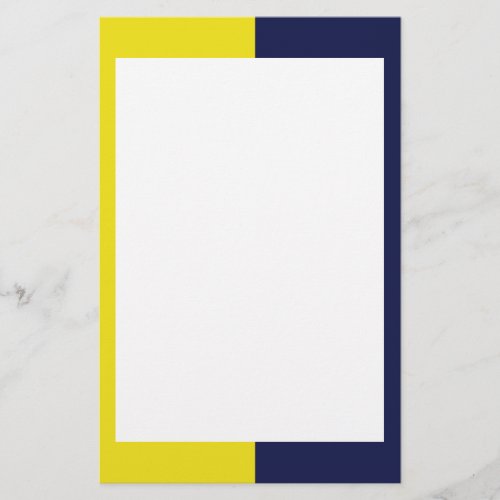 Yellow and Navy Stationery