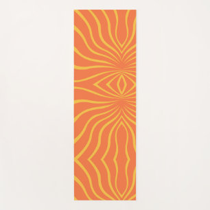 Yellow And Orange Abstract Yoga Mat