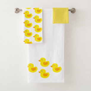 YELLOW DUCK Towel - Cute Bath Time Fun Duck Towels - 3 Ducks - Quack or  Splash or Squeaky Clean Cute Yellow Duck Towel for Child's Gift or Anyone  Who