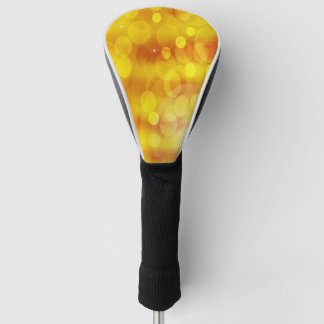 Yellow and Orange Circles Sparkles... Today Is a  Golf Head Cover