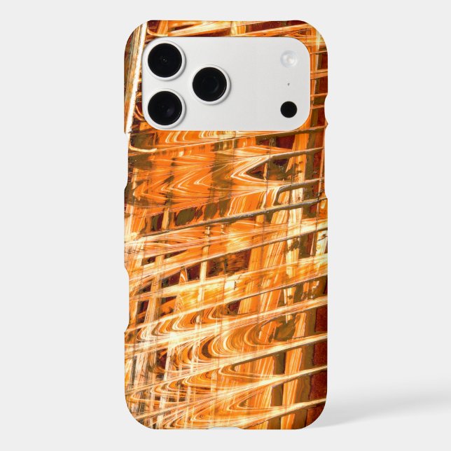 Yellow and Orange Combustion iPhone Case (Back)