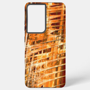 Yellow and Orange Combustion Samsung Galaxy S21 Ultra Case