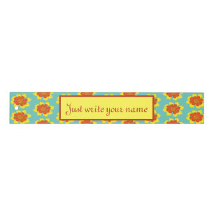 Yellow and orange girly coreopsis flower ruler