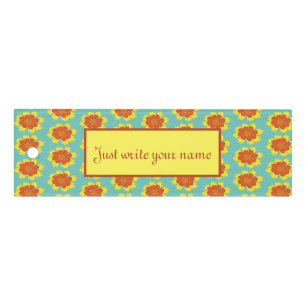 Yellow and orange girly coreopsis flower ruler